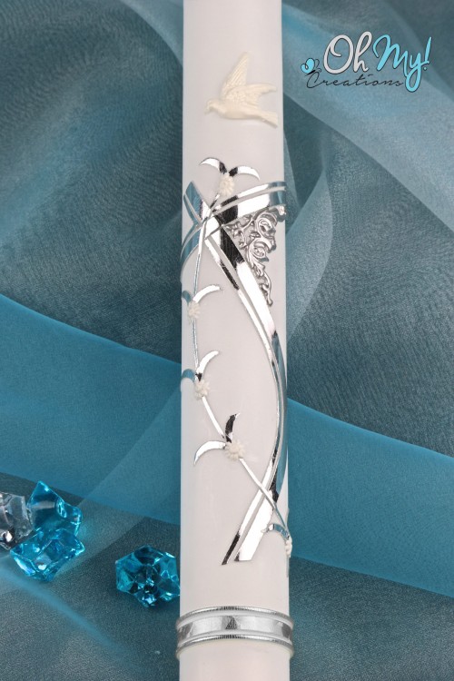 COMMUNION CANDLE - 14 SILVER